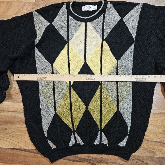 Vintage St. Croix Knits Men's Coogie-Style Geometric Sweater Cotton  XL - Picture 3 of 8